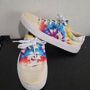 Polo Ralph Lauren Woman's Court Tie Dye Canvas Size 8.5